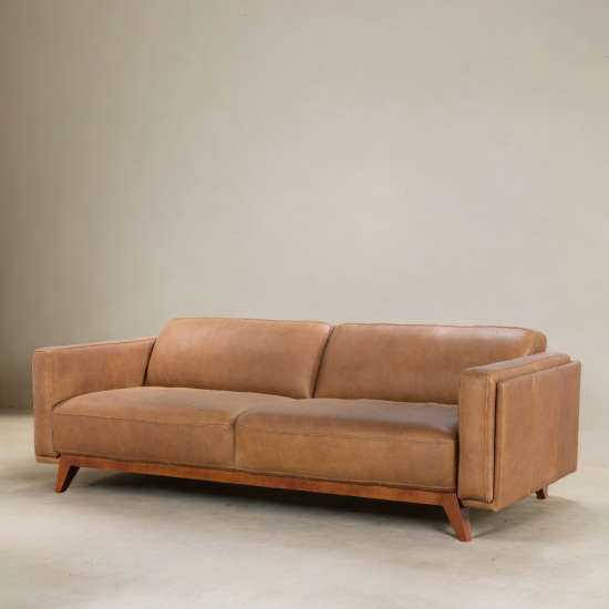 BRANDO 2.5-Seater Leather Sofa