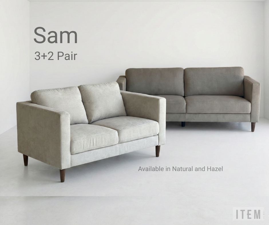 Sam sofa pair promotion: 3 seater and 2 seater