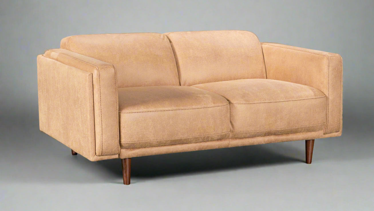 HUGO 2-Seater Vegan Suede Sofa