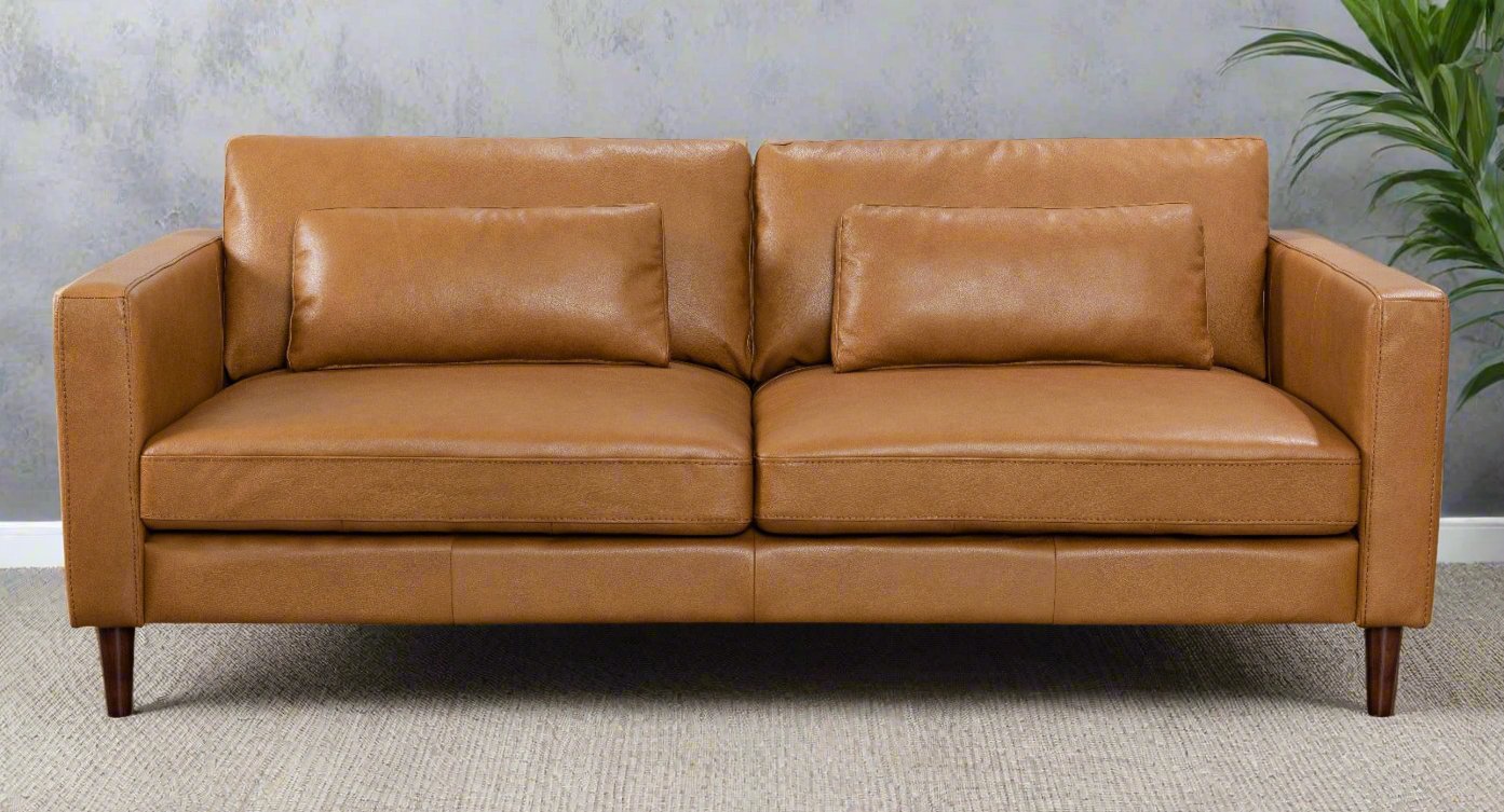 BELLA 3-Seater Leather Sofa