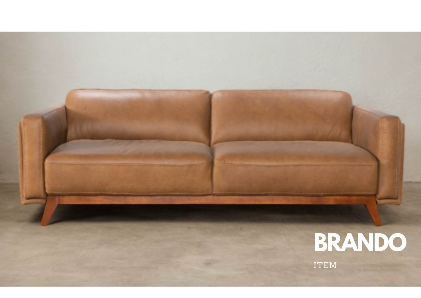 Brando 2.5 seater Leather sofa -PROMOTIONAL PRICE