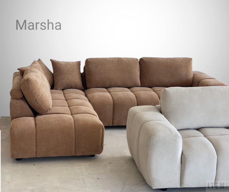 Marsha chaise sofa in Natural