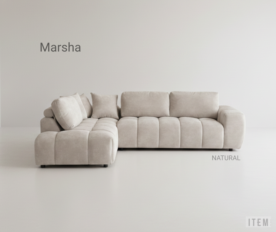 Marsha chaise sofa in Natural