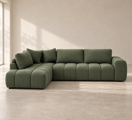Marsha chaise sofa : Forest Green