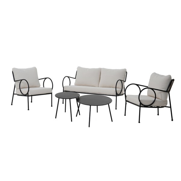 MADRID 5-piece Steel Patio Set