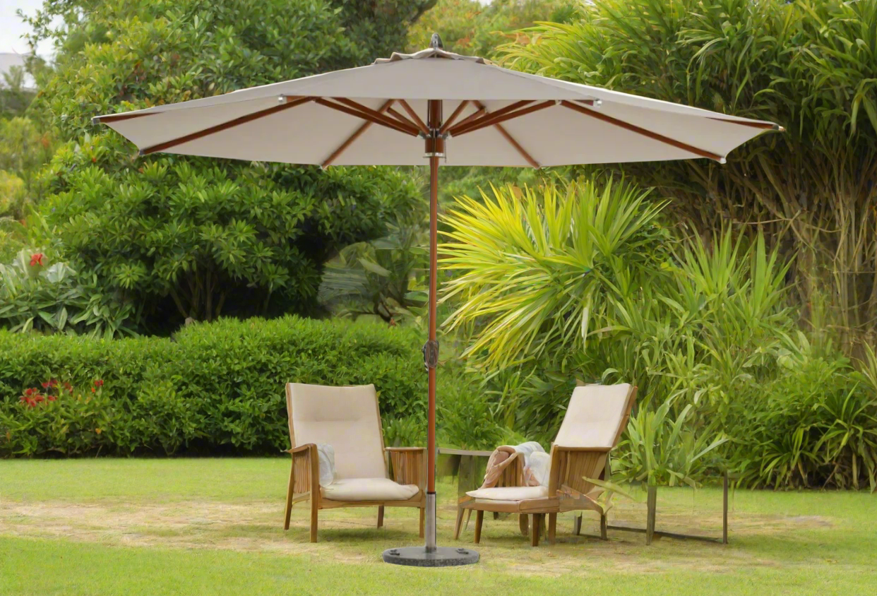 HACIENNA 350cm Outdoor Umbrella Aluminum Parasol