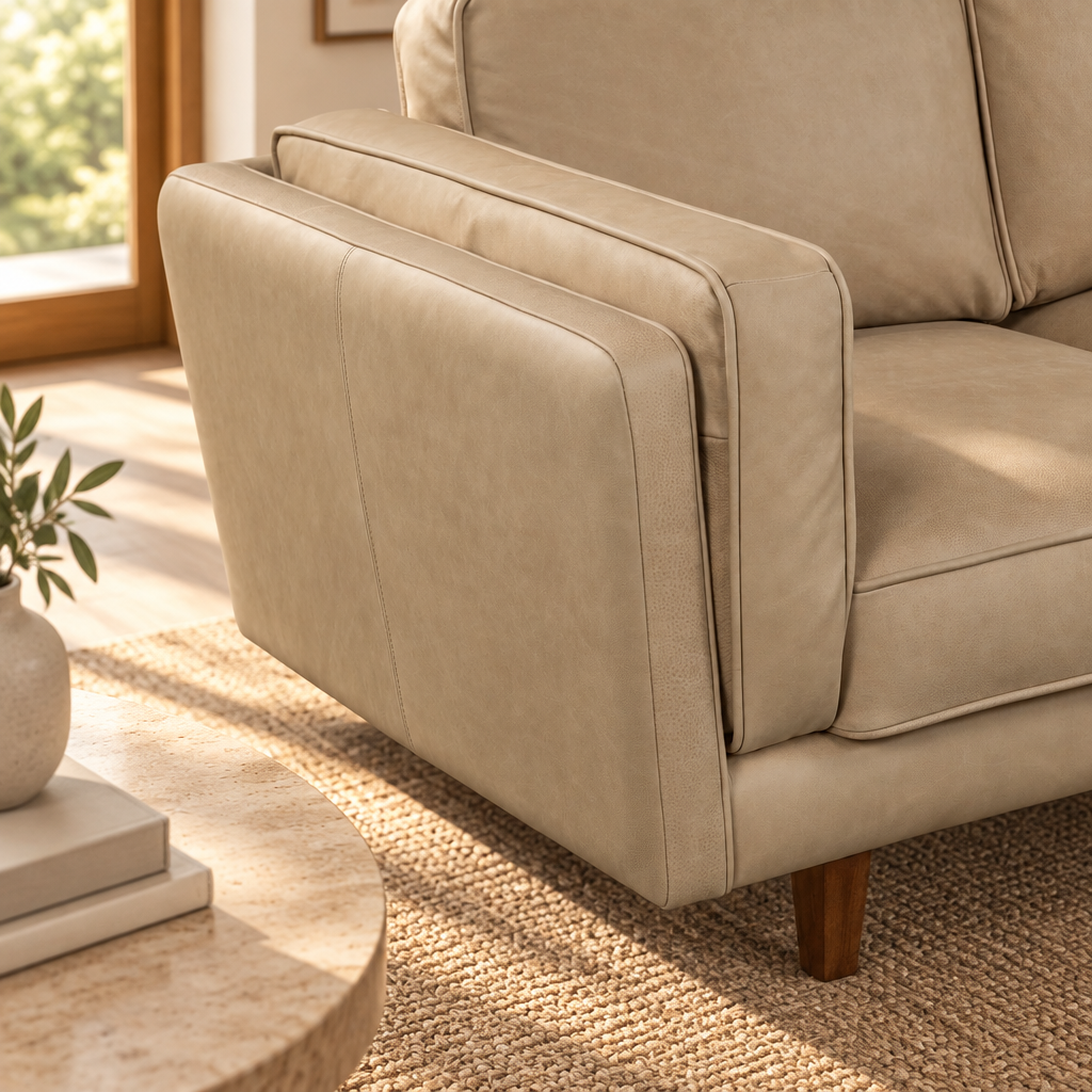 Brooklyn Leather 3 Seater Sofa