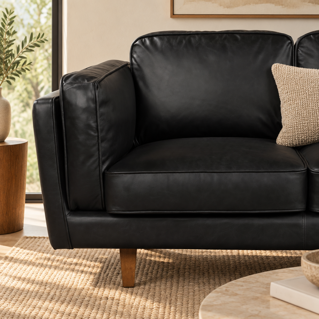 Brooklyn Leather 3 Seater Sofa