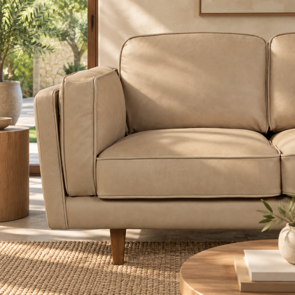 Brooklyn Leather 3 Seater Sofa
