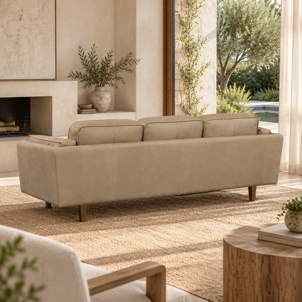 Brooklyn Leather 3 Seater Sofa
