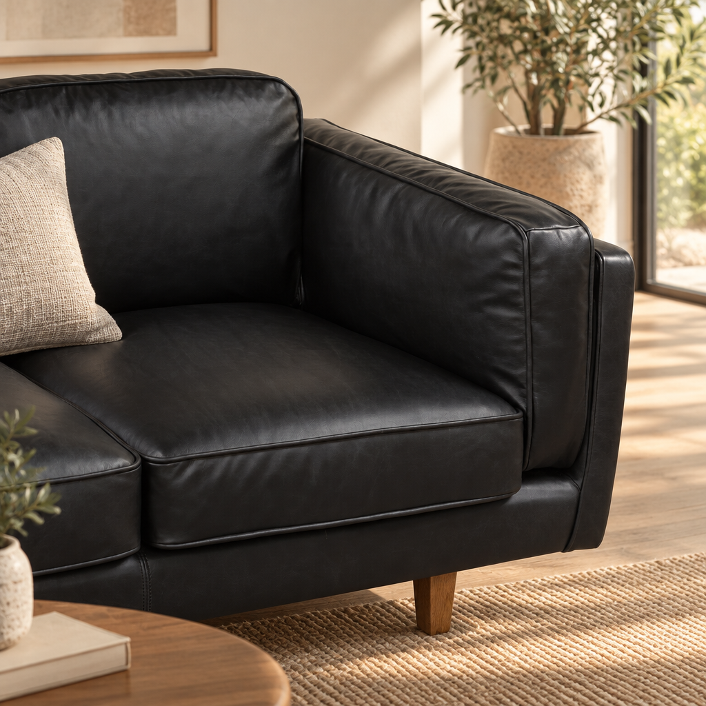 Brooklyn Leather 3 Seater Sofa
