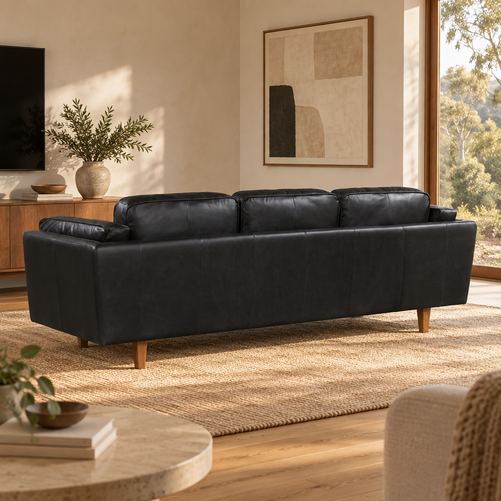 Brooklyn Leather 3 Seater Sofa