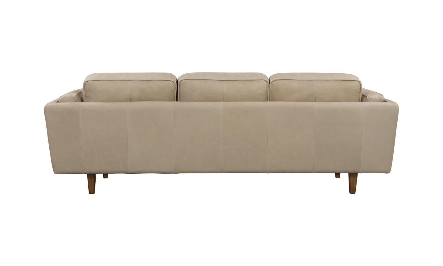 BROOKLYN SAGE LEATHER 3 STR SOFA  SEMI ANALINE