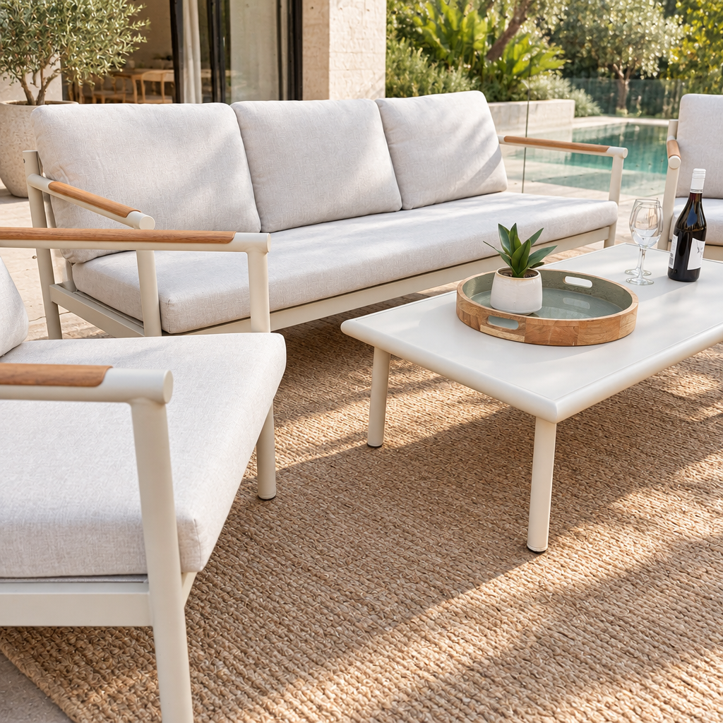 Cavan 4 Piece Aluminium Outdoor Setting