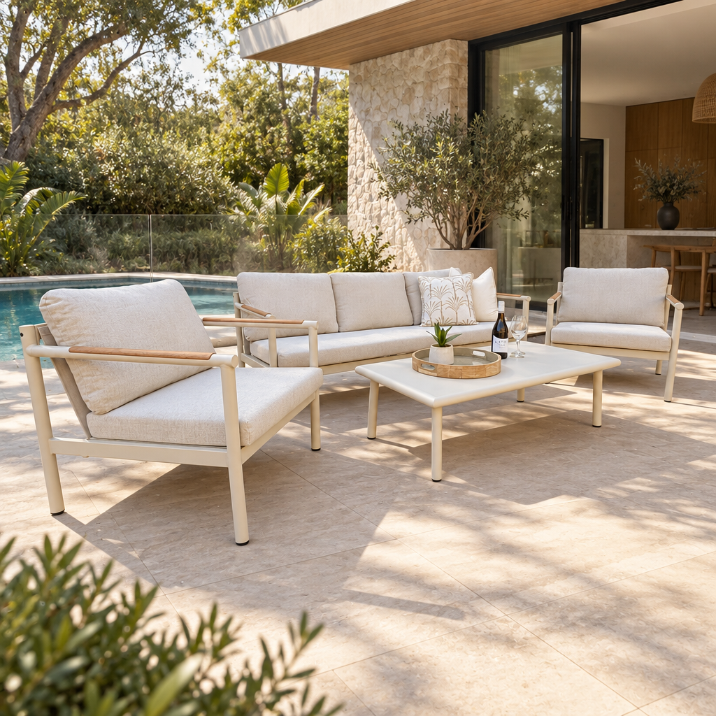 Cavan 4 Piece Aluminium Outdoor Setting
