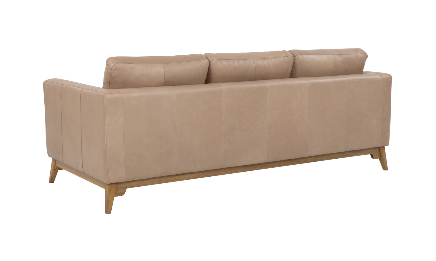 Fillamore 3 seater Sofa - Italian Chalk Mink leather