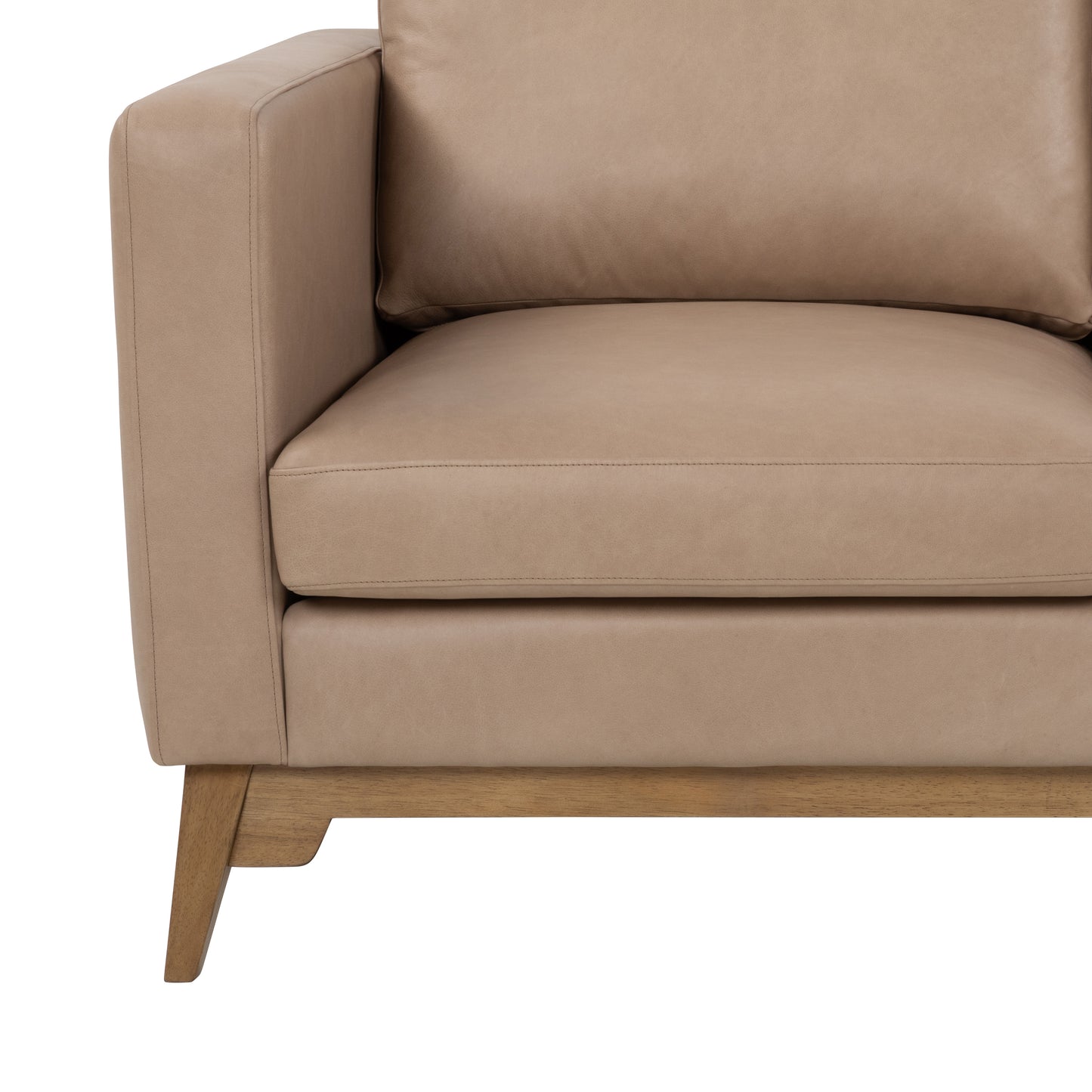 Fillamore 3 seater Sofa - Italian Chalk Mink leather