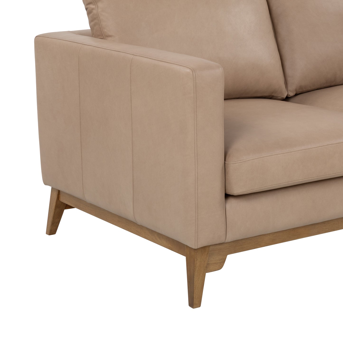 Fillamore 3 seater Sofa - Italian Chalk Mink leather