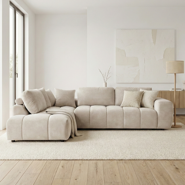 Marsha chaise sofa in Natural