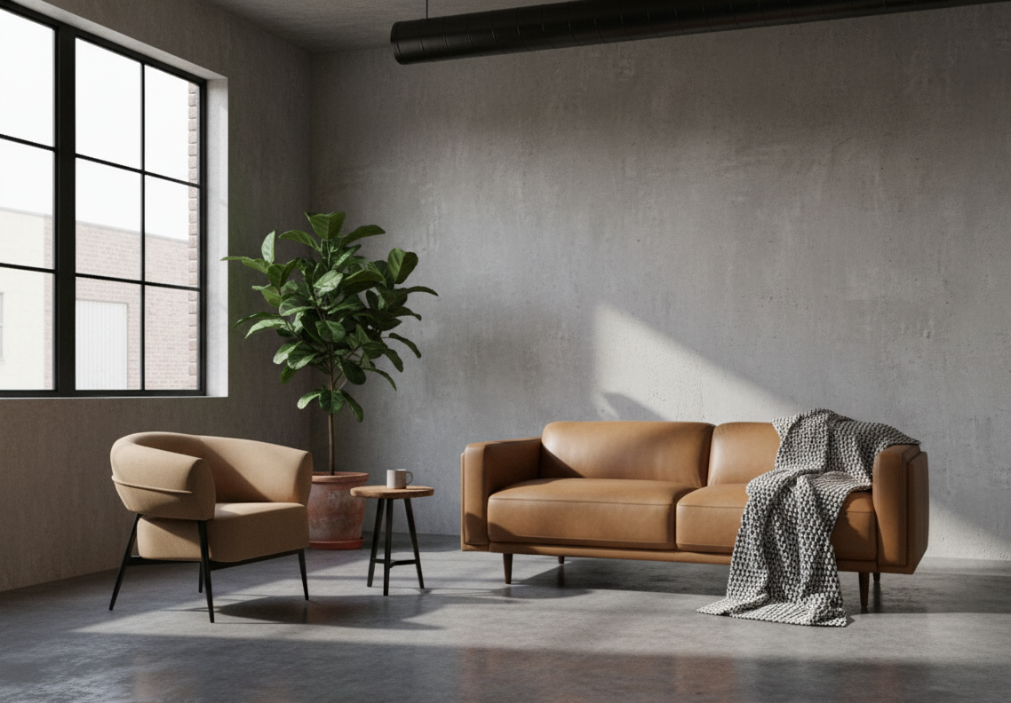 Cuba Occasional single lounge chair : Brown