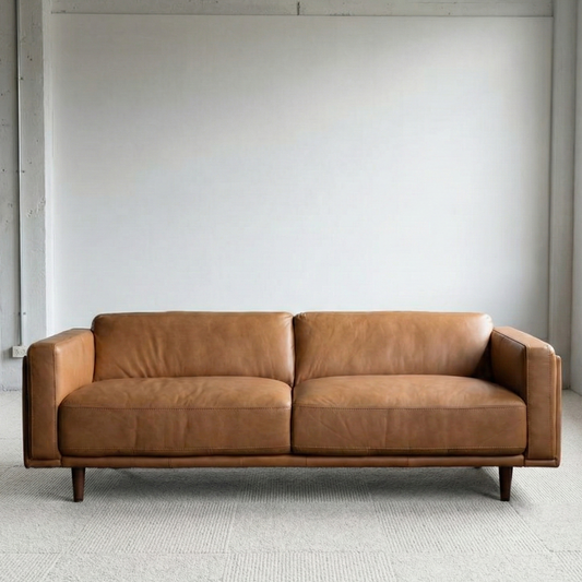 HUGO Leather Sofa 3-seater