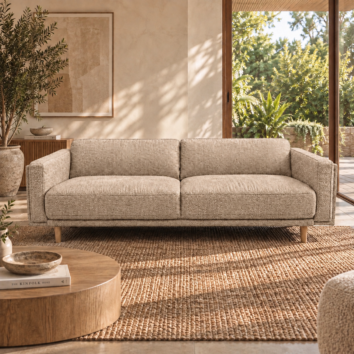 Hugo 3 Seater Fabric Sofa