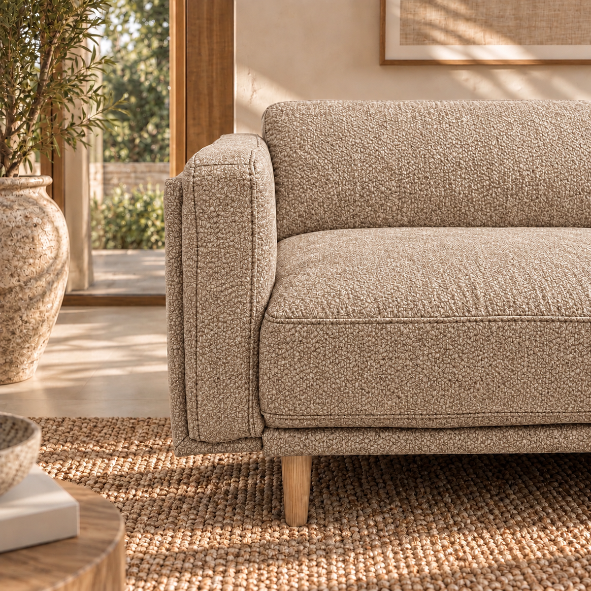 Hugo 3 Seater Fabric Sofa