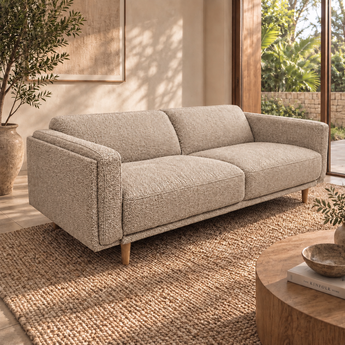 Hugo 3 Seater Fabric Sofa