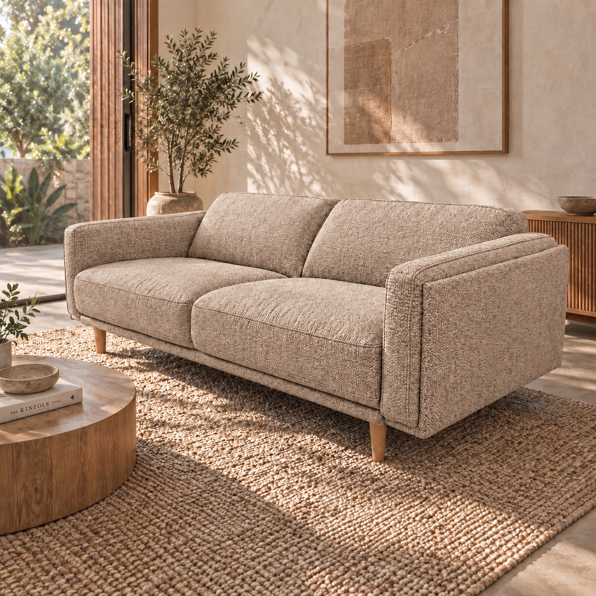 Hugo 3 Seater Fabric Sofa