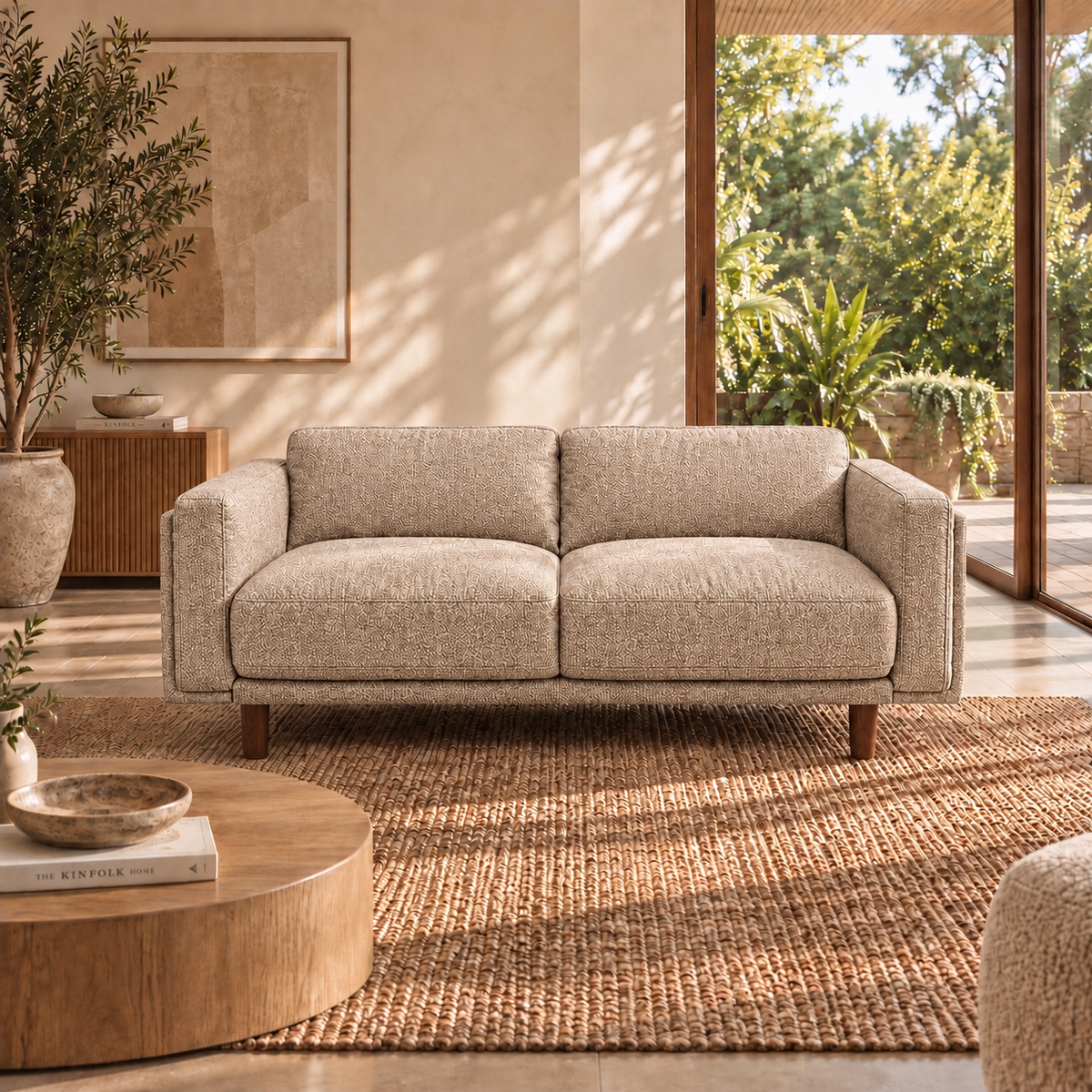 Hugo 2 Seater Fabric Sofa
