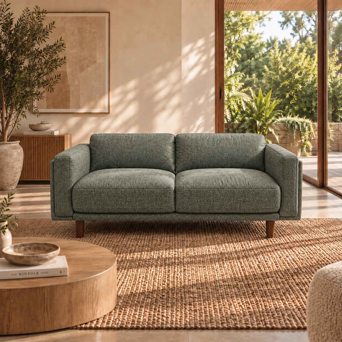 Hugo 2 Seater Fabric Sofa