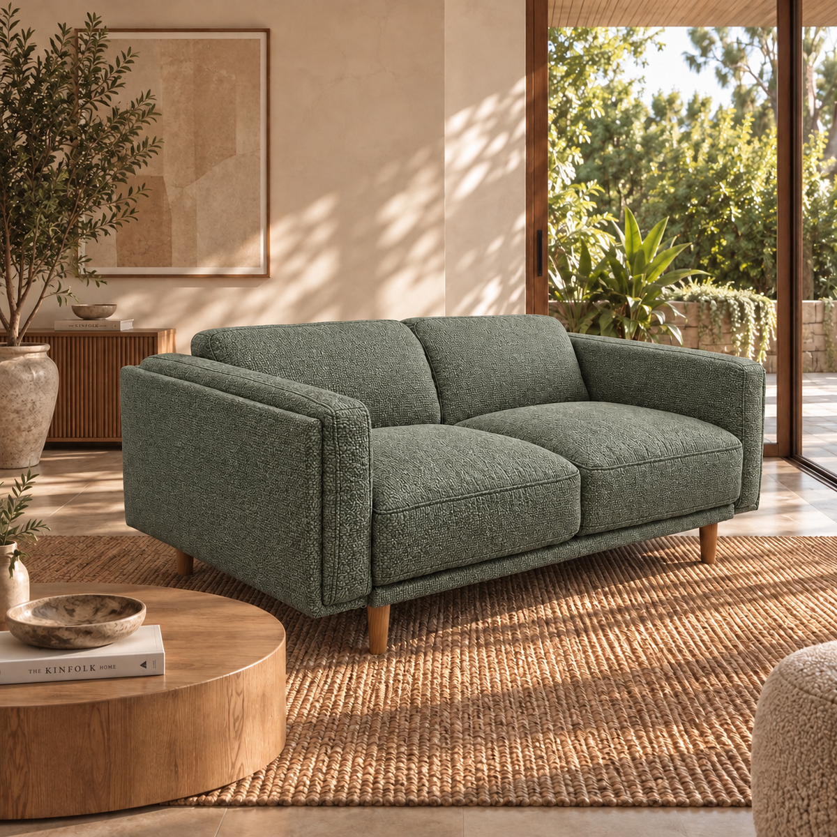 Hugo 2 Seater Fabric Sofa