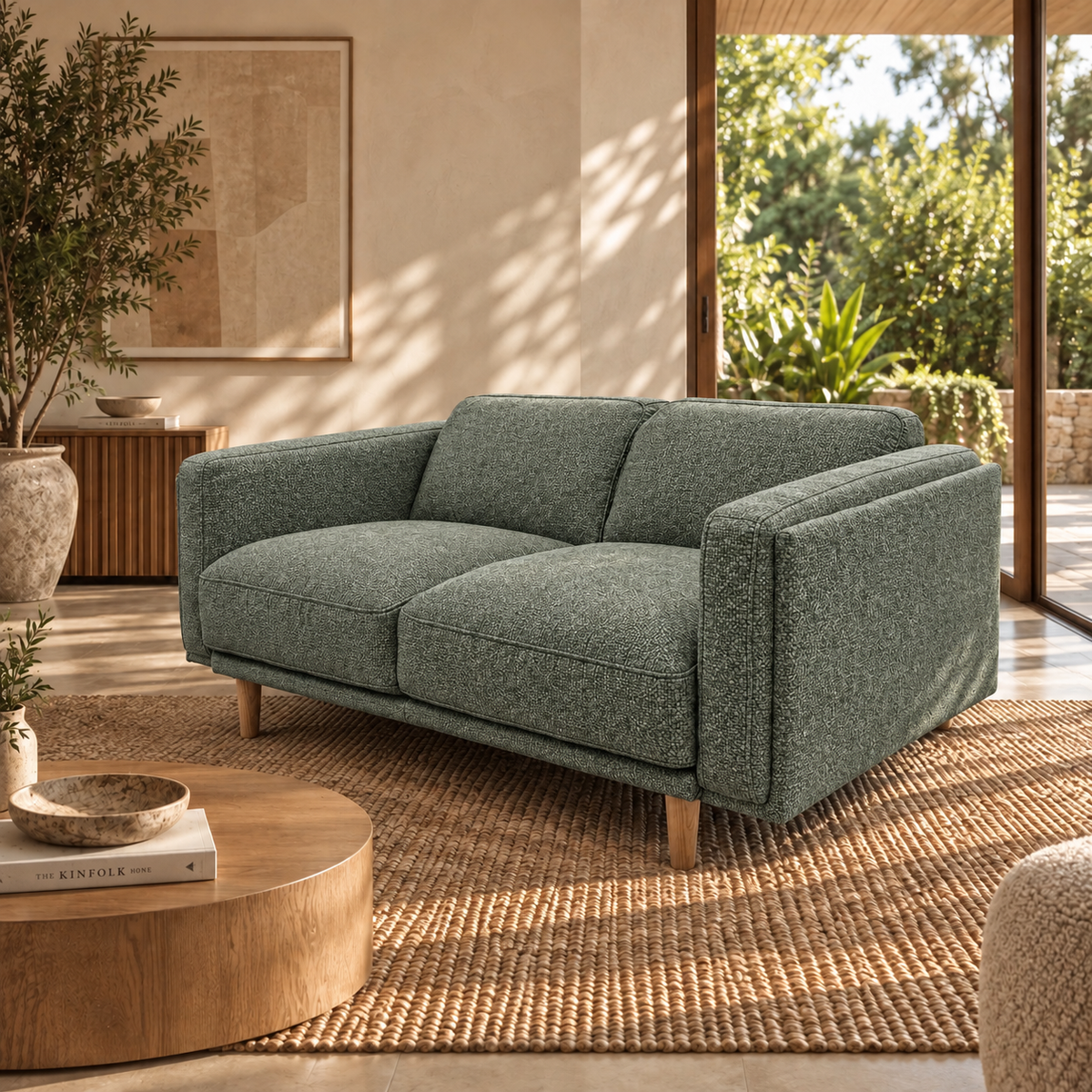 Hugo 2 Seater Fabric Sofa