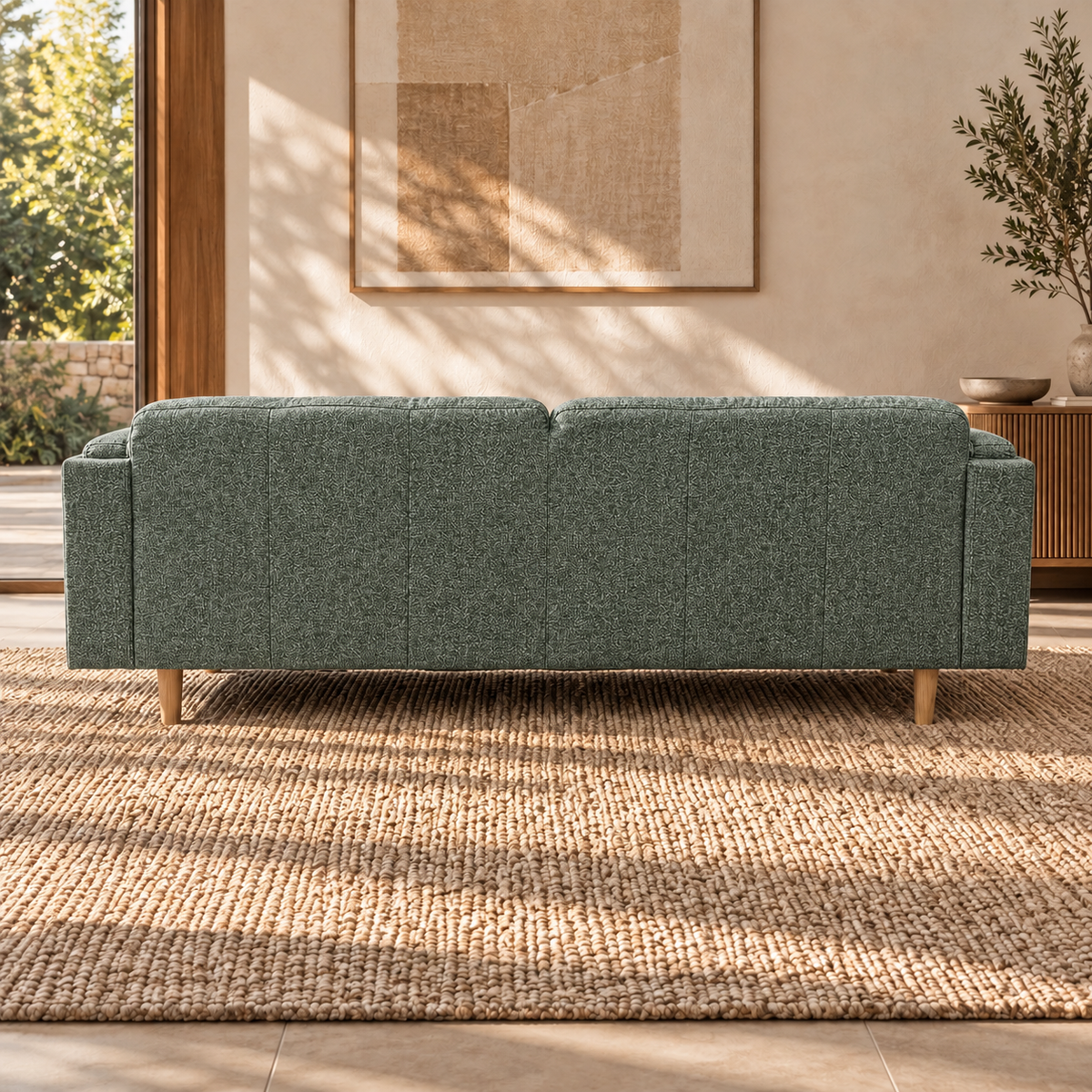Hugo 3 Seater Fabric Sofa