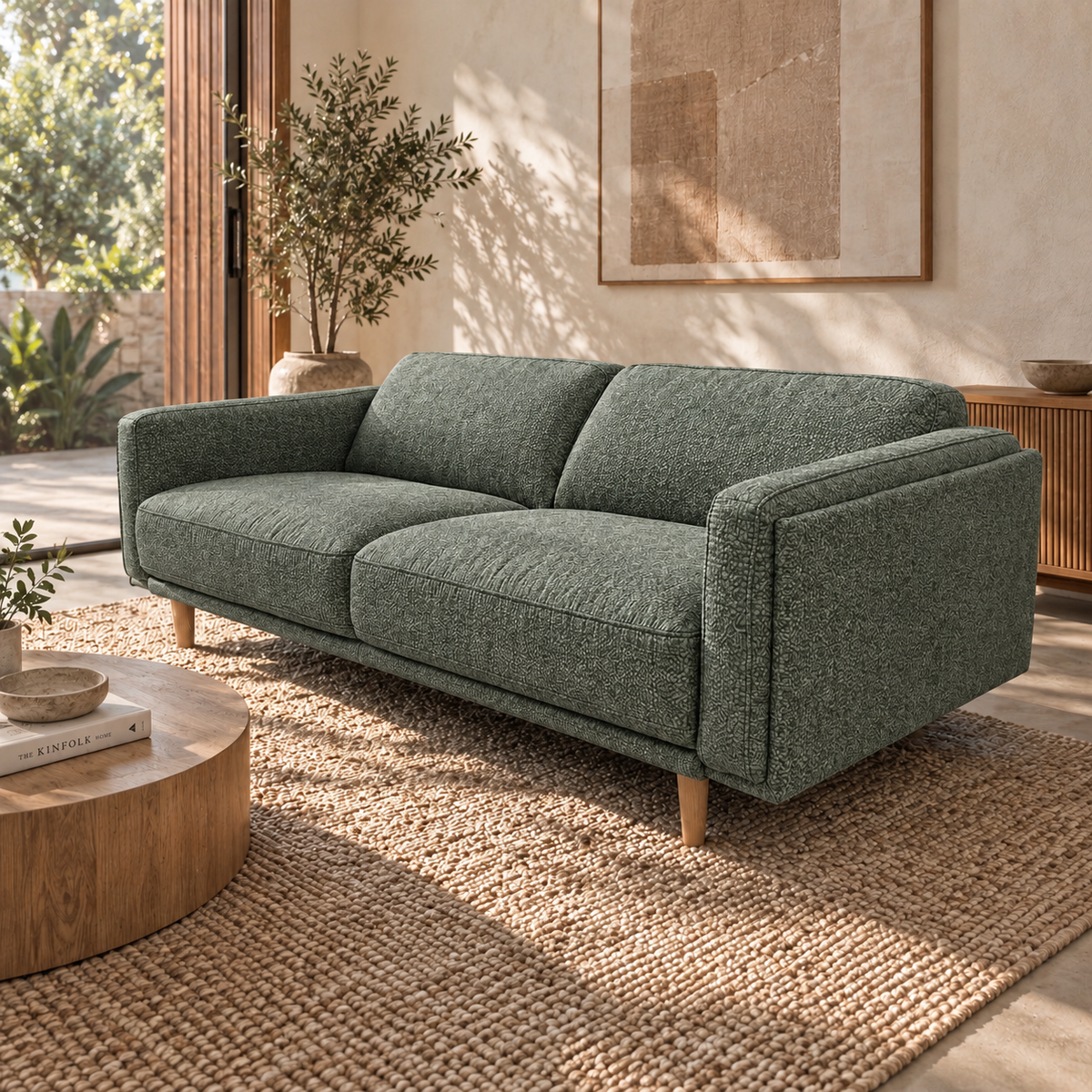 Hugo 3 Seater Fabric Sofa
