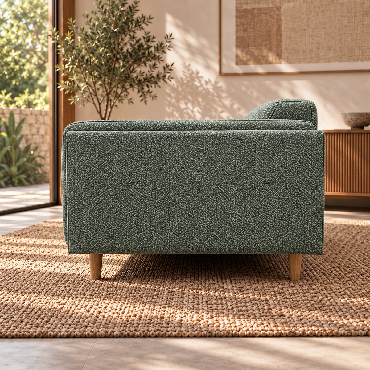 Hugo 3 Seater Fabric Sofa