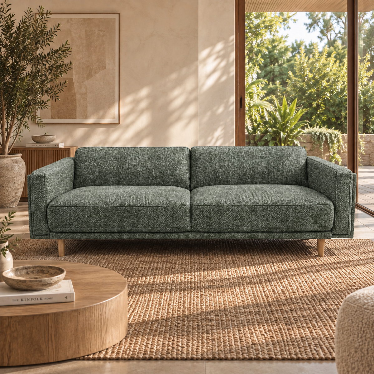 Hugo 3 Seater Fabric Sofa