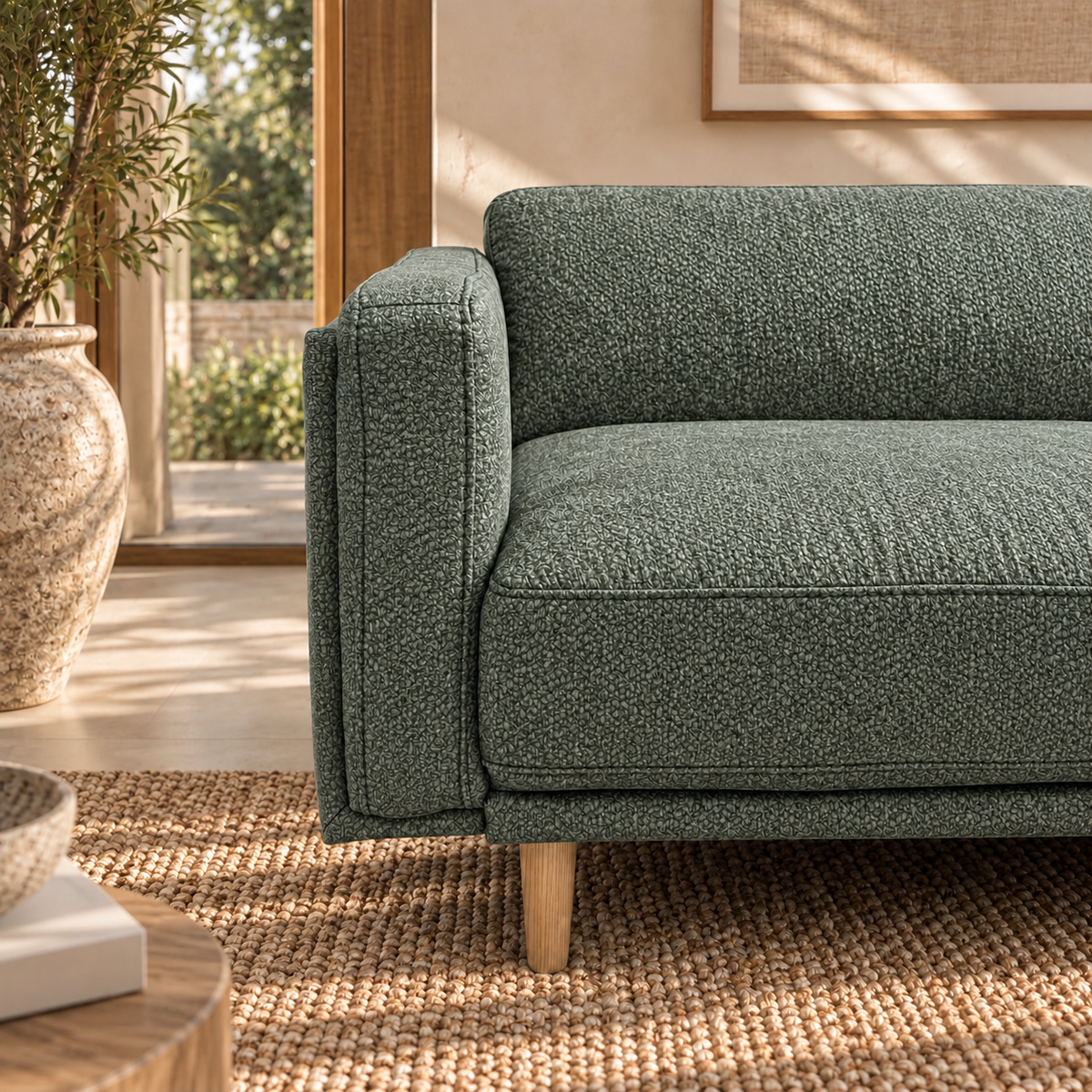 Hugo 3 Seater Fabric Sofa