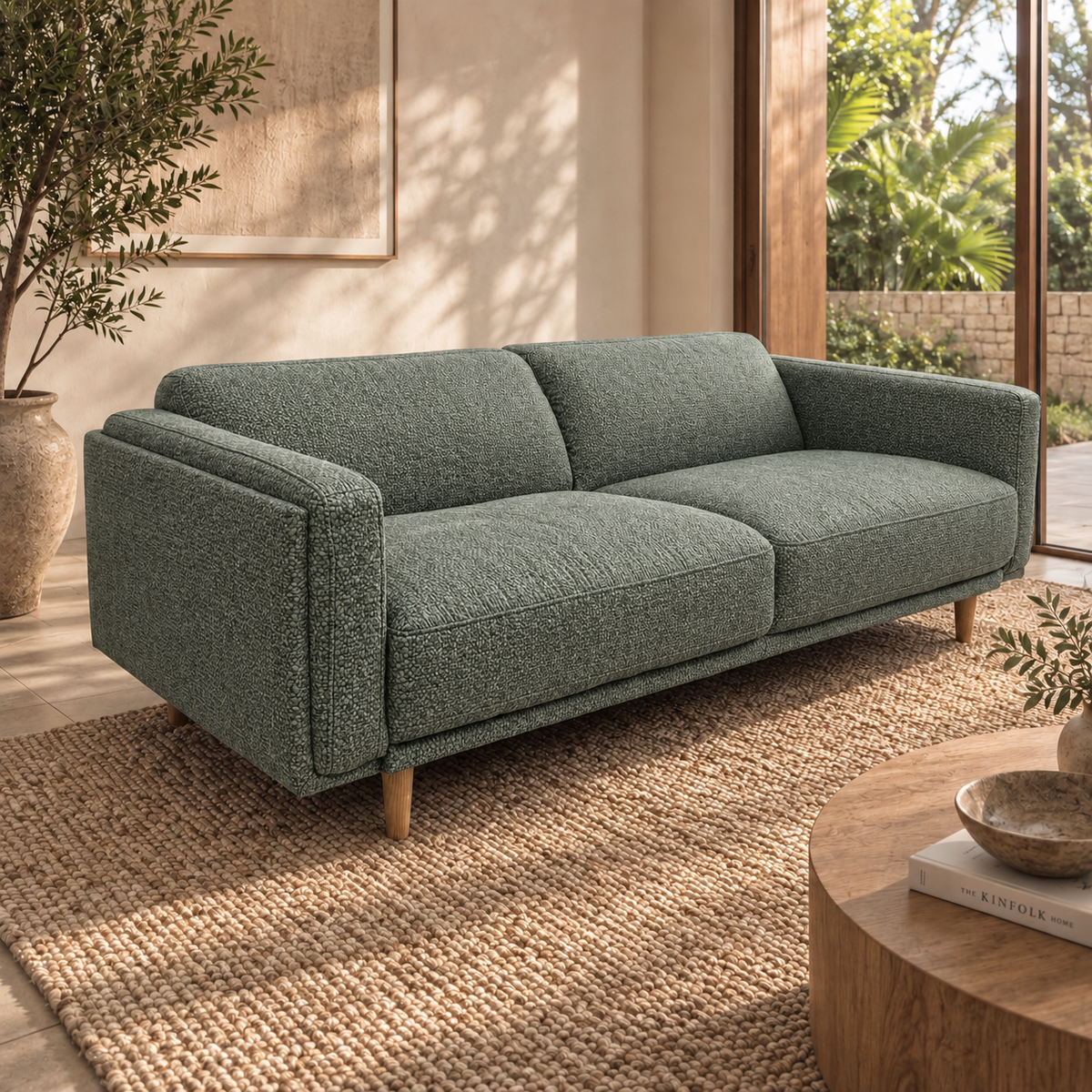 Hugo 3 Seater Fabric Sofa