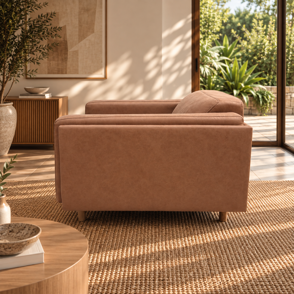 Hugo Vegan Suede Armchair