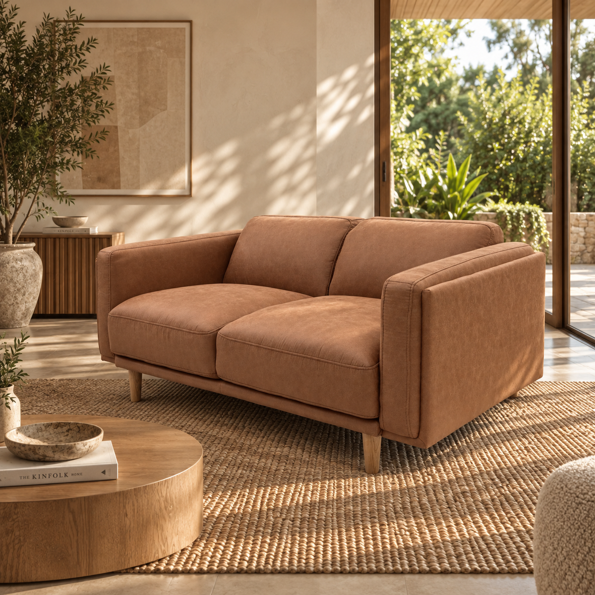 Hugo 2 Seater Vegan Suede Sofa