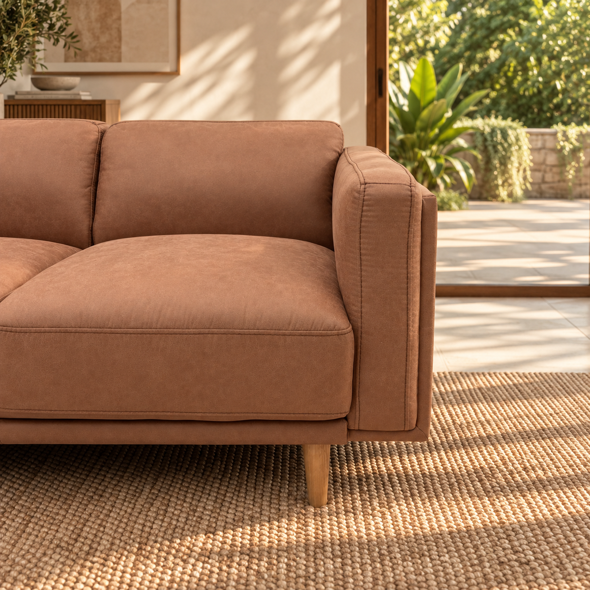 Hugo 2 Seater Vegan Suede Sofa