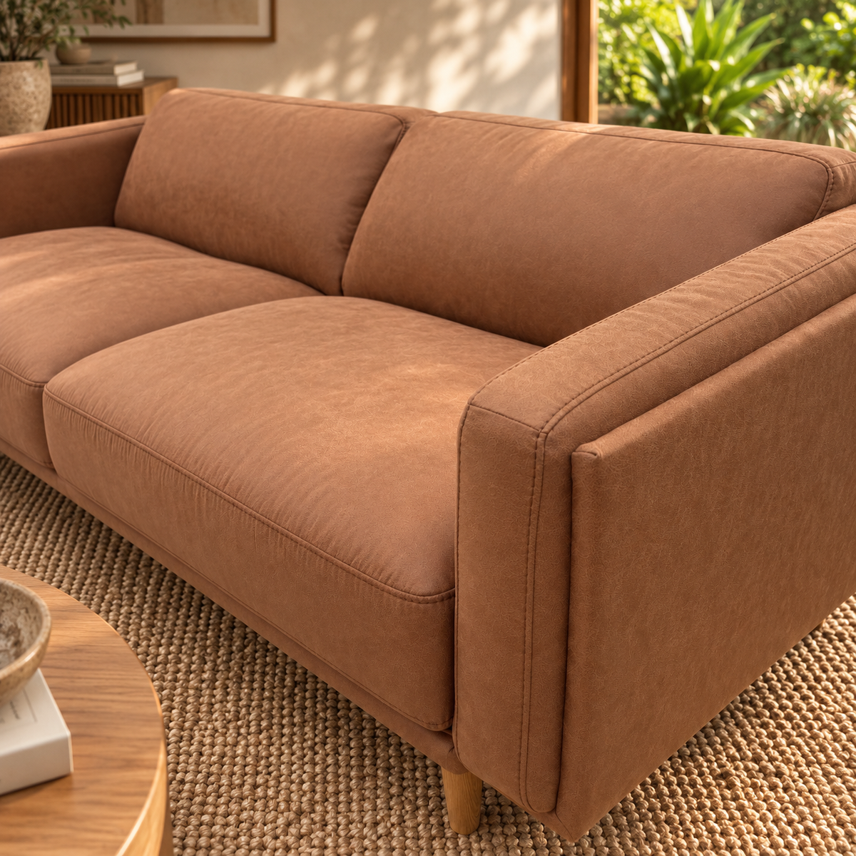 Hugo 2 Seater Vegan Suede Sofa