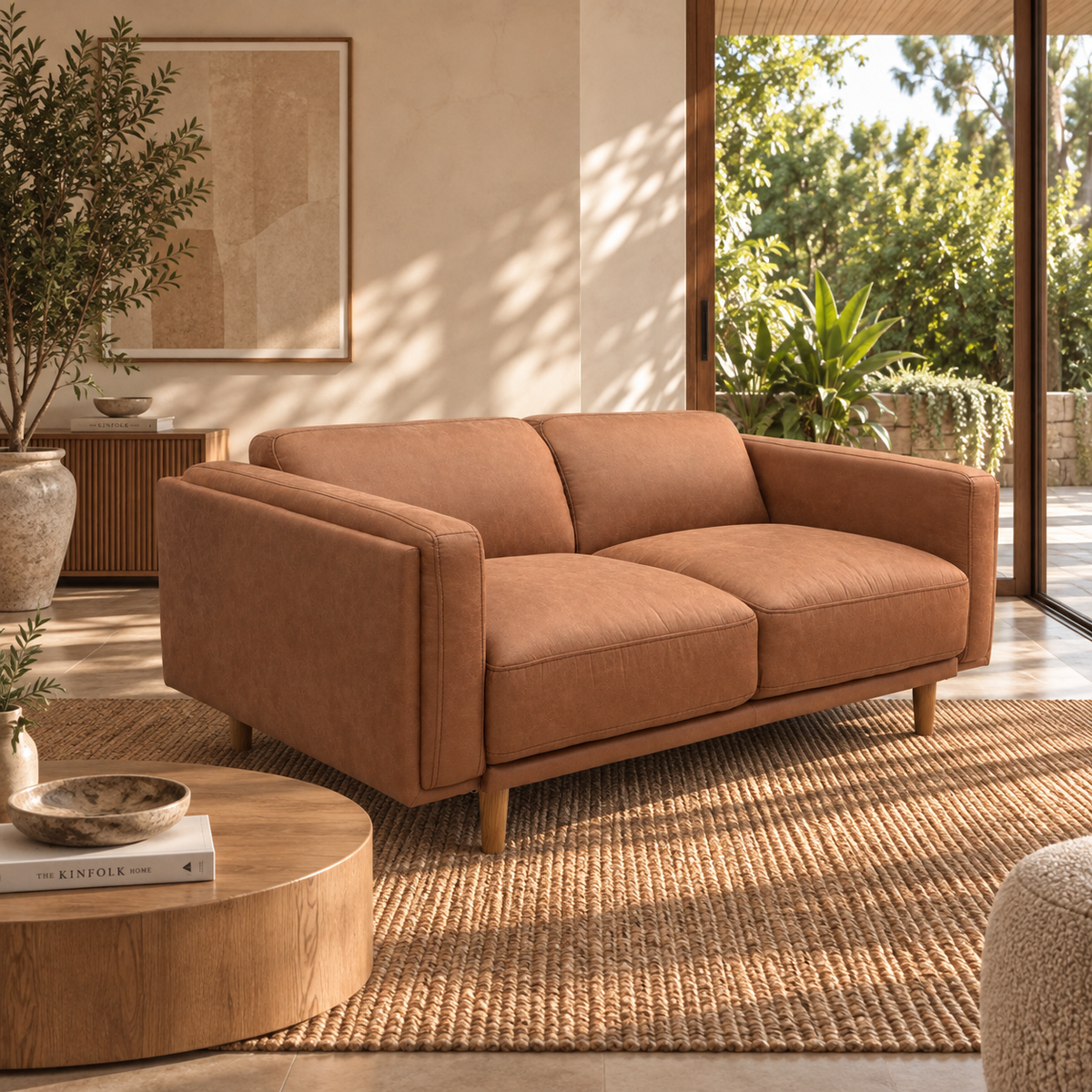 Hugo 2 Seater Vegan Suede Sofa