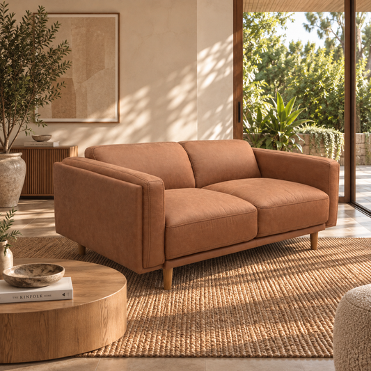 Hugo 2 Seater Vegan Suede Sofa