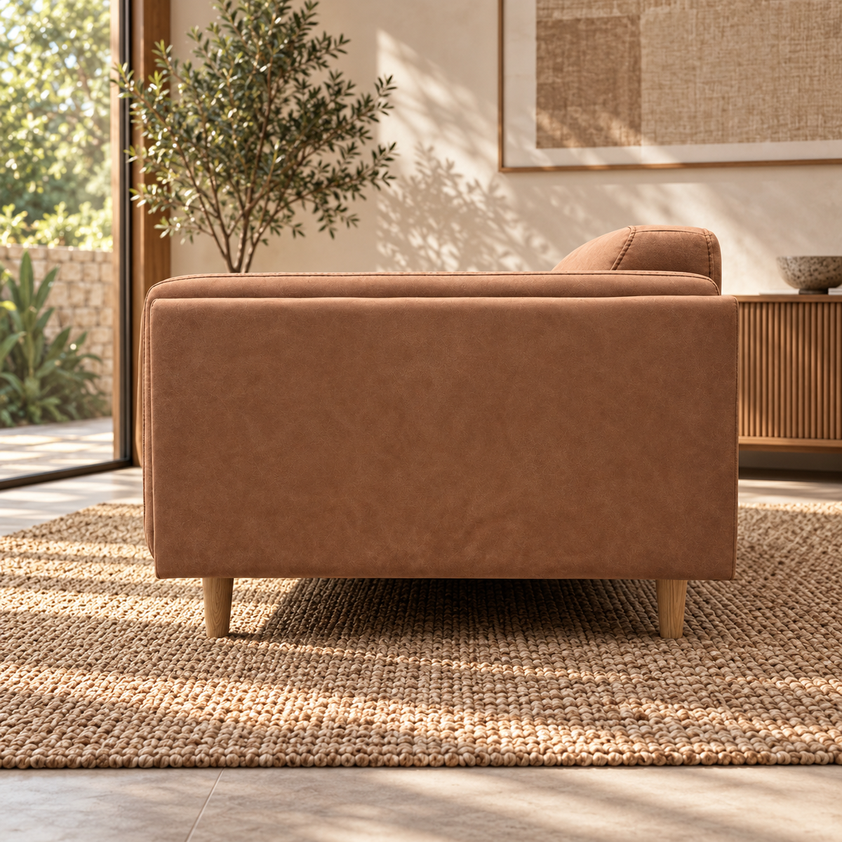 Hugo 3 Seater Vegan Suede Sofa