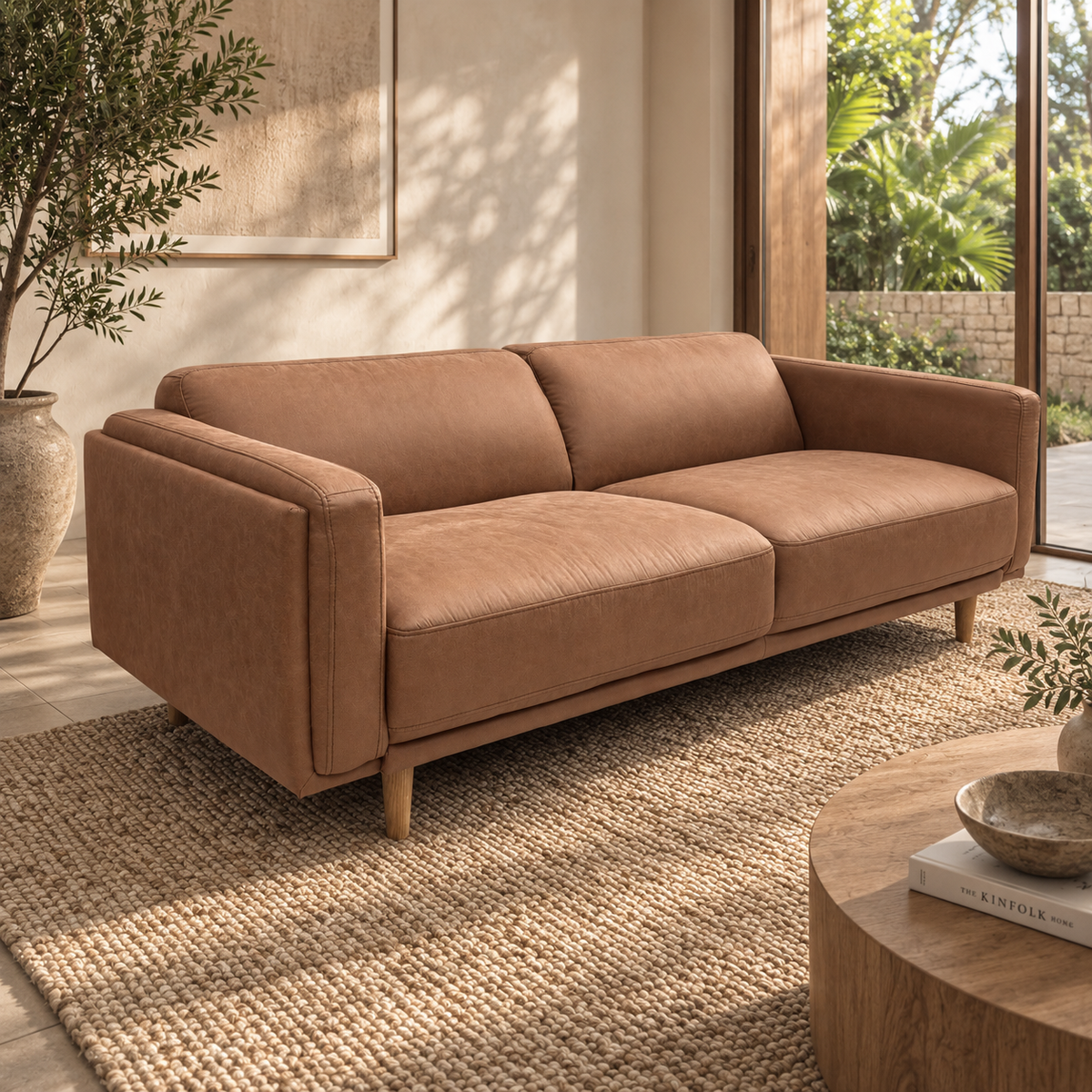 Hugo 3 Seater Vegan Suede Sofa