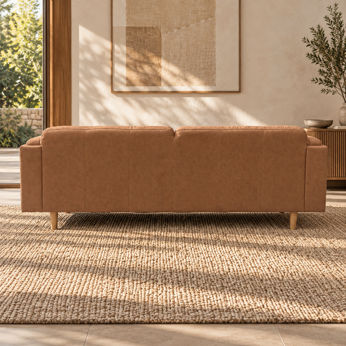 Hugo 3 Seater Vegan Suede Sofa