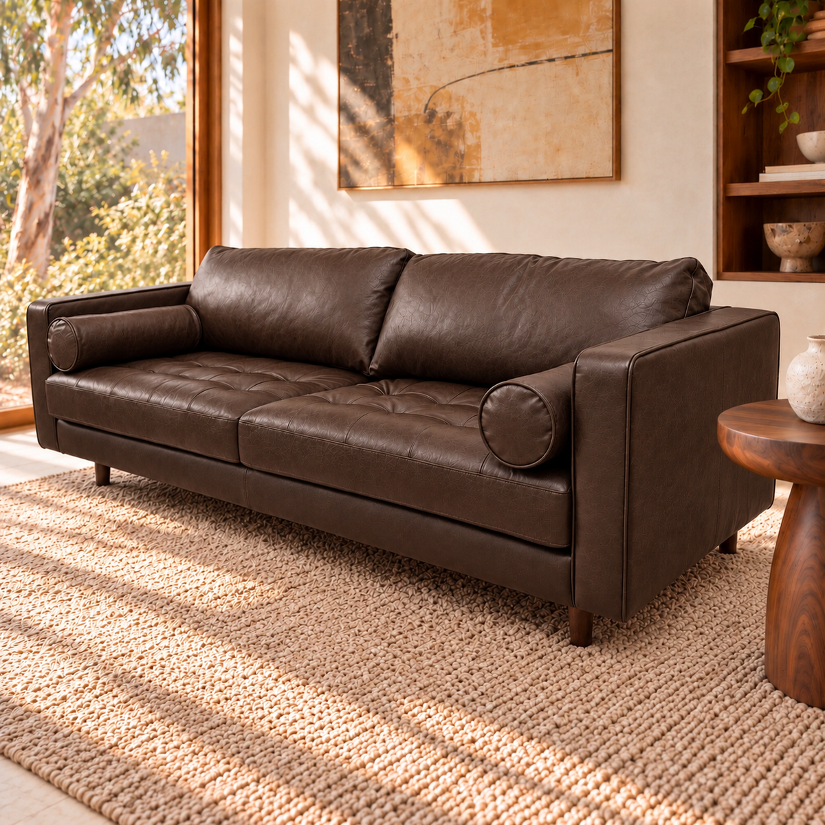 Jackson Leather 3 Seater Sofa