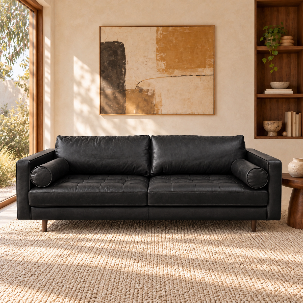 Jackson Leather 3 Seater Sofa